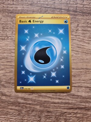 Pokemon Basic Water Energy S/v Paldea Evolved 279/193 Gold/effect Hyper Rare 