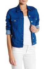 Ashley Mason Denim Jean Jacket Bright Blue Sz Medium Nwt