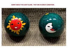 VINTAGE CHINESE HEALTH BALLS HAND THERAPY MUSICAL CHIMES GREAT FOR STRESS/WORRY