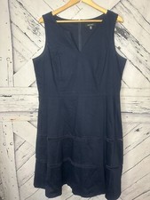 Nine West Blue Shift Dress Sleeveless Navy Blue Women’s Size 18