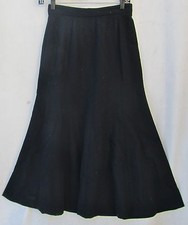 ASHLEY BROOKE Black Tulip Wool Blend 5/6 Juniors FALL Skirt $5.50SH Made in USA