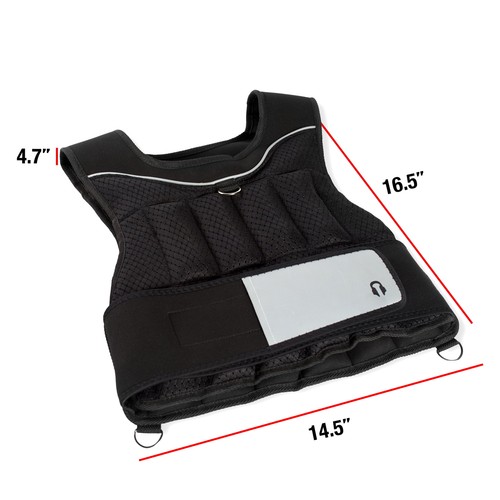 Chaleco de entrenamiento con peso ajustable de 20 lb - Imagen 6 de 11
