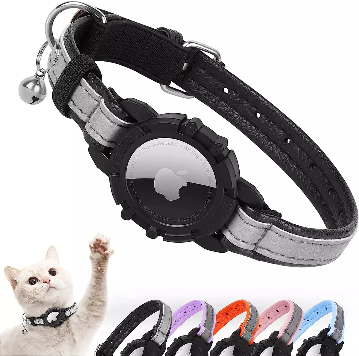 Reflective Airtag Cat Collar Integrated Air Tag Cat Collar for