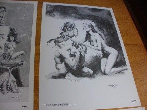 OBSESSIONS Fantasy Kunst Portfolio Val Mayerik nummeriert signiert 1980 Howard theDuck - Bild 11 von 12