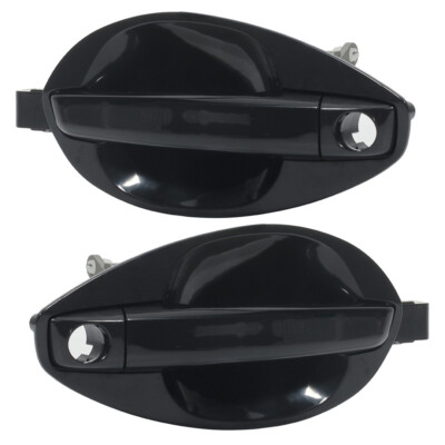 Pair Of Black Outside Door Handles For 2003-2008 Hyundai Tiburon (Left & Right)