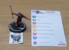  HeroClix DC CRISIS Deathstroke 028 with card 