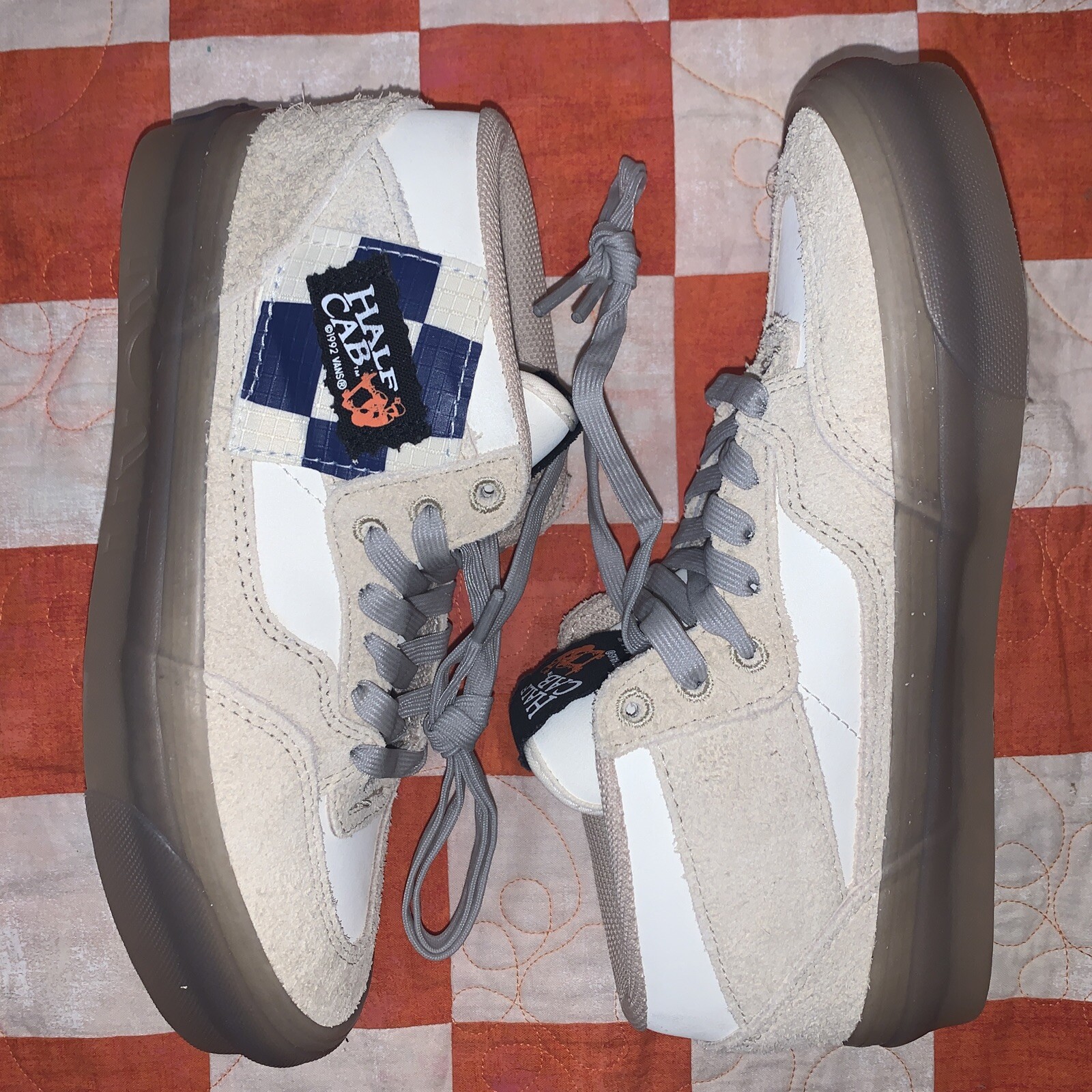 New Vans X Rokit Half Cab 33 DX Translucent Sand Sneakers Limited 2022 Size 6