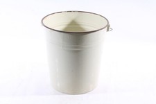 Ancien Seau Émail Seau À Cendres Poubelle Seau D'Eau Art Déco Métal