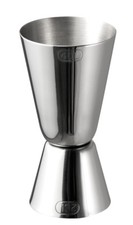 Barma&szlig; Bar Jigger Cocktailma&szlig; Me&szlig;becher 2 / 4 cl Edelstahl &Oslash; 4 x 8,5 cm