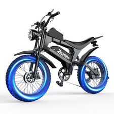 3000W Dual Motor Ebike 48V UL 2849 33MPH Full Suspension Electric Mountain Bike