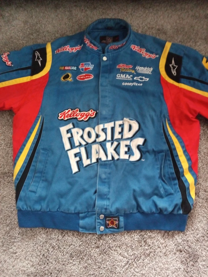 Chaqueta de carreras Chase Authentics NASCAR Kyle Busch Kellogg’s para hombre talla XL. Foto 4 de 4