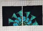 20 Blue Floral Print Orphan Quilt Blocks Handmade 100% Cotton 10.5 inches — photo 8