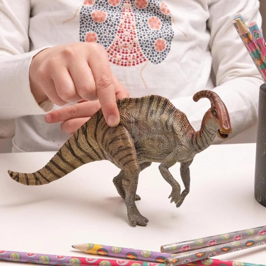 Parasaurolophus Dinosaur Figure - Hand Painted & Collectible Toy