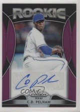 2019 Panini Prizm Rookie Auto Purple Prizm 14/50 CD Pelham #RA-CP Auto 0c2