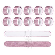 12 Pcs Corsage Wristlet Band, Elastic Wrist Corsage Bracelets Bands, Pink