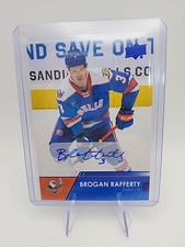 2021-22 Upper Deck AHL Brogan Rafferty #80 Base Auto San Diego Gulls