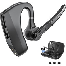 Bluetooth Headset with Mic for Work, Wireless Earpiece for PC Laptop and Phon...