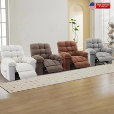 Massage Recliner Chair Rocker Chair Rocker Chair Heat Fabric Reclining Chair NEW