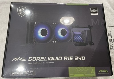 NEW MSI MAG Coreliquid A15 240 Black - AIO CPU Liquid Cooling - 240mm Radiator