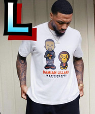 BAPE x Adidas DAME BAPE BABY MILO Tee Damian Lillard Collaboration Size L