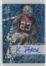 2016 Panini Spectra Rookie Auto Neon Blue 44/99 Kelvin Taylor #211 Auto 1u6