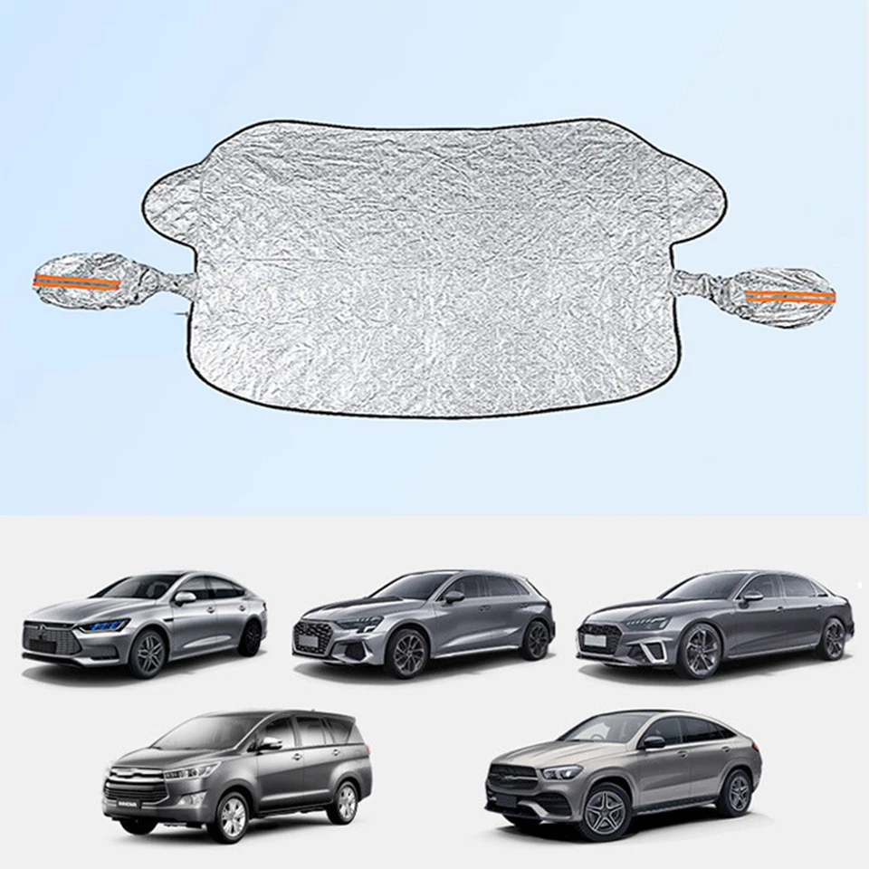 Car Windshield Snow Shield for Winter Car Front Window Cover Anti Ice Frost Snow Foto 4 de 4