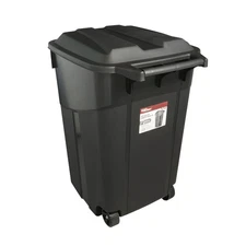 Hyper Tough 45 Gallon Wheeled Outdoor Trash Can, Black