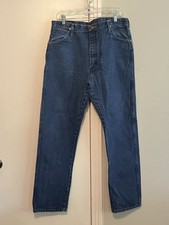 Vintage Wrangler Jeans Mens 38x32 Blue Cowboy Cut 13MWZ Cowboy Rodeo Made In USA