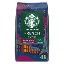 Starbucks Dark French Roast Ground Coffee, 40 oz. 11.19 per pound