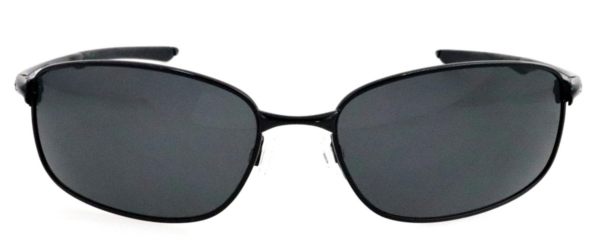 New Oakley Taper OO4074-01 61mm Black Metal Wrap Polarized