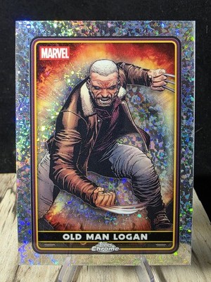 2025 Topps Deadpool Chrome Old Man Logan Mini Diamond Refractor   
