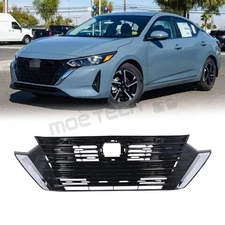 Front Bumper Upper Grille Fit For 2024-2025 Nissan Sentra S SV 62310-6LY0A