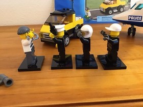 Lego 3658 City Police Helicopter Complete Set With Minifigures Manuals