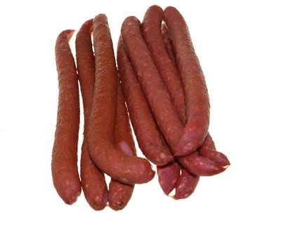 Paul's Salsiccia 5 Paar pikant gewürzte Bauern Bratwurst Rohwurst geräuchert 