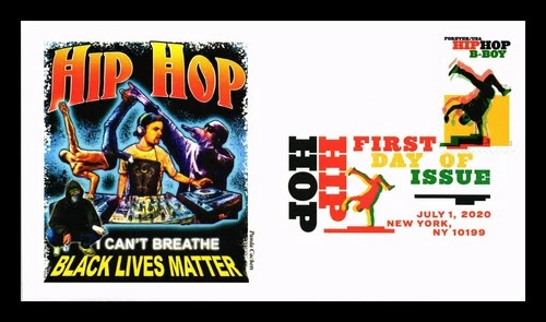 DR JIM STAMPS US COVER HIP HOP B-BOY FDC PICTORIAL CANCEL PANDA CACHET