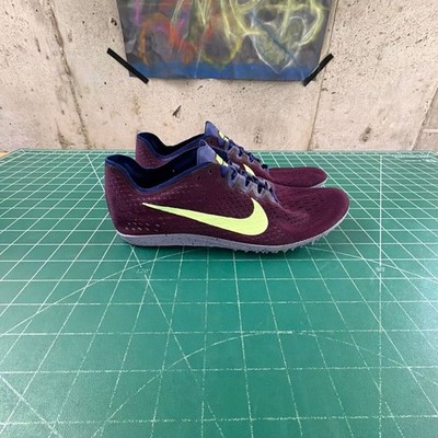 Nike Zoom Matumbo 3 Track Spikes Bordeaux Lime Blast Size 7.5
