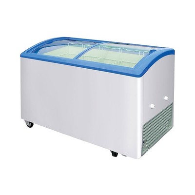 Excellence VB-5HC 49'' Curved Lid Ice Cream Display Freezer, 12.9 cu. ft.