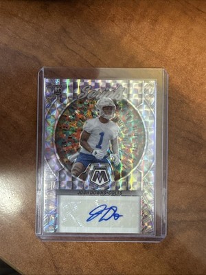 2023 Panini Mosaic Rookie Scripts Josh Downs #RS-JD Rookie Auto RC