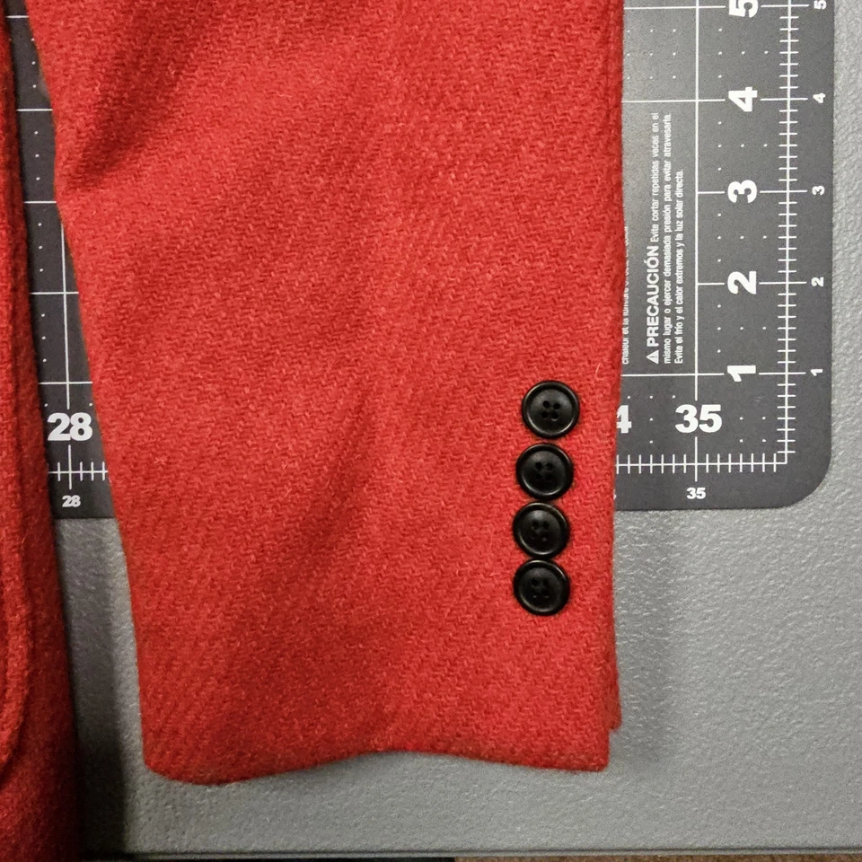 Abrigo deportivo J Press Todd Snyder 42R rojo Harris tweed Preppy Academia Ivy League Foto 4 de 4