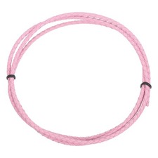 Braided Leather Cord, 4mm 1.1 Yard for Jewelry Making, Pink, 1m