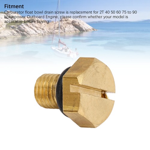 3pcs Carburetor Float Bowl Drain Screw With O Ring 6H3-14992-00 For 2T 40 50 60 - Bild 2 von 12