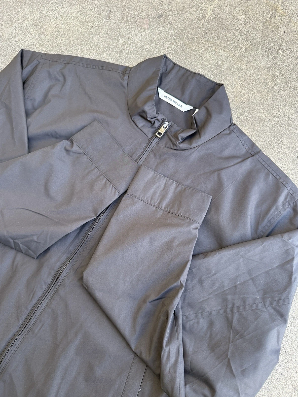 Peter Millar XL Black Full Zip Windbreaker Jacket Lightweight Golf Luxury
Opens in a new window or t
