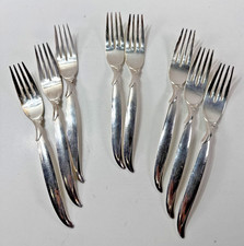 ESTATE 8x 1847 Rogers Brothers Flair Silverplate Flatware DINNER FORKS FreeShip 