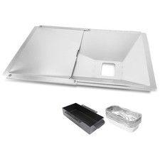 GFTIME Universal Fettwanne mit Auffangwanne 38cm bis 65cm, Verstellbar Tropfp...