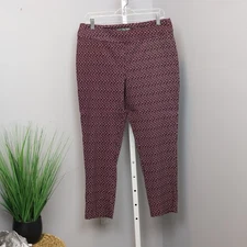 Erica Taylor Maroon Slim Style  Elastic Waist Size 1X