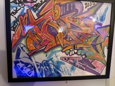 original graffiti art Hand Painted Burner TOPIK DRUG CREW! NYC