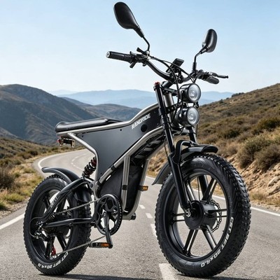 Randride DM711 Elektrofahrrad Doppelmotor 20'' 2000W 20AH E-Mountainbike 7 Gänge