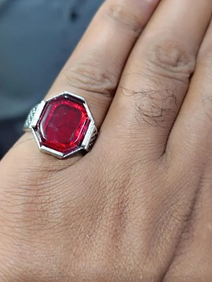 Red Stone Ring: Wealth & Luck Talisman f ship