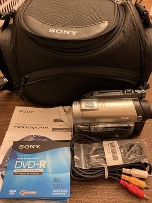 Sony DCR-DVD650 Handycam Camcorder 60X Zoom Lot Tested Works