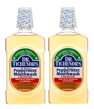 (2 PACK) Dr. Tichenor's Peppermint Mouthwash, All Natural, Concentrate, 16 fl oz